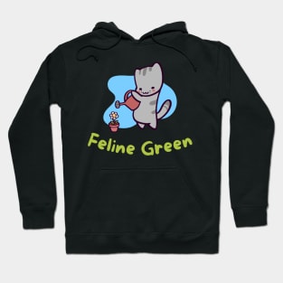 Feline Green Hoodie